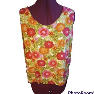 Usindo retro vibes tank with beaded accents
